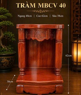 TRANG THỜ TRÀM MB CỘT VUÔNG 40
