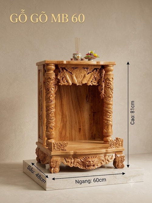 TT GỖ GÕ MÁI BẰNG 60