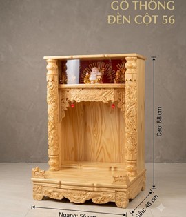 TT GỖ THÔNG ĐÈN CỘT 56