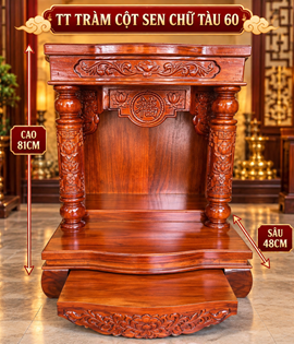 TT TRÀM CỘT SEN CHỮ TÀU 60