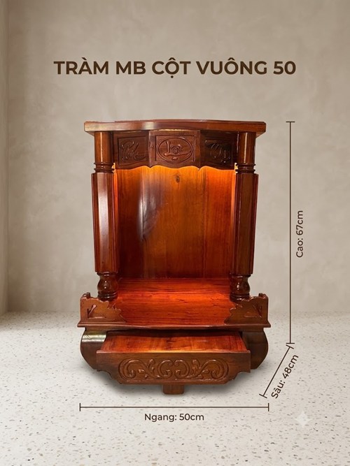 TT TRÀM MÁI BẰNG CỘT VUÔNG 50
