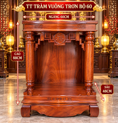 TT TRÀM VUÔNG TRƠN BỘ 60