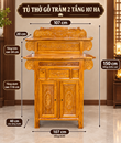 TỦ THỜ GỖ TRÀM 2 TẦNG 107 HA